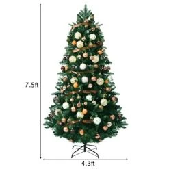 Costway 7.5FT Pre-Lit Artificial Christmas Tree 1242 Tips w/100 Ornaments and 250 Lights -Outlet Xmas Decor Tree Store GUEST 556f0ed5 561c 4bc5 bba4 4b5c24d77760
