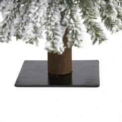 2ft Nearly Natural Pre-Lit Flocked Grand Alpine Artificial Christmas Tree Clear Lights -Outlet Xmas Decor Tree Store GUEST 5686e172 c1e8 4749 8b75 f5bdb7e58e60