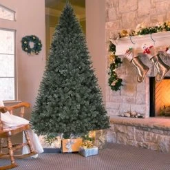 Tangkula 9'LED Lights Pre-lit Artificial Christmas Tree PVC Hinged Branches w/ 700 Warm White Lights 13 Tangkula 9'LED Lights Pre-lit Artificial Christmas Tree PVC Hinged Branches w/ 700 Warm White Lights -Outlet Xmas Decor Tree Store GUEST 56f79060 5908 431d 9aed 61a49e25fcdd