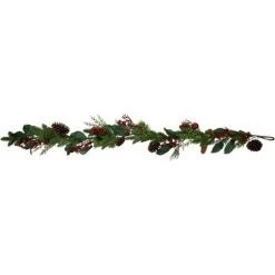 Northlight 6' Green and Red Pinecones and Berries Artificial Christmas Garland- Unlit -Outlet Xmas Decor Tree Store GUEST 574ee8c2 110c 43f7 b890 2aa23d0c7950
