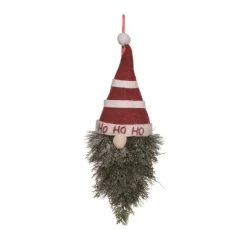 Transpac Foam 18.9 in. Multicolor Christmas Pine Beard Gnome Decor
