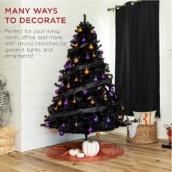 Best Choice Products Artificial Full Black Christmas Tree Holiday Decoration 16 Best Choice Products Artificial Full Black Christmas Tree Holiday Decoration -Outlet Xmas Decor Tree Store GUEST 5999b1d8 02ec 417c 9be1 90c03f76a5ad