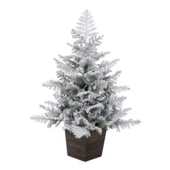 Vickerman Artificial Potted Snowy Rosemary Pine Christmas Tree 12 Vickerman Artificial Potted Snowy Rosemary Pine Christmas Tree -Outlet Xmas Decor Tree Store GUEST 5aa1863c 5ed7 403a 8b56 54f74a42df59