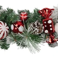 Northlight 6' Flocked Pine Artificial Christmas Garland with Candy Ornaments and Pinecones -Outlet Xmas Decor Tree Store GUEST 5bdaabfb c10d 49e8 8c22 2110b62b82b2