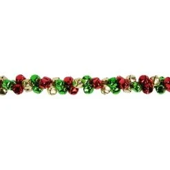 Northlight 5' Green, Gold and Red Jingle Bell Christmas Garland, Unlit -Outlet Xmas Decor Tree Store GUEST 5c189870 2b9d 4a23 b497 b0bd31fbbc97