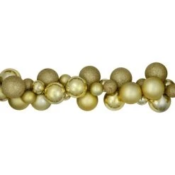 Northlight 6' Shatterproof Ball Vegas Gold 3-Finish Christmas Garland 9 Northlight 6' Shatterproof Ball Vegas Gold 3-Finish Christmas Garland -Outlet Xmas Decor Tree Store GUEST 5c199b1b 3de6 47c5 b6e5 41c62e5ae501