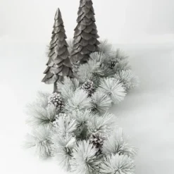 Sullivans 6' Flocked Pine & Cone Artificial Garland 72"L Green 10 Sullivans 6' Flocked Pine & Cone Artificial Garland 72"L Green -Outlet Xmas Decor Tree Store GUEST 5d1246d6 fe27 4dff 99ee 5e9b2609547d