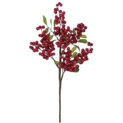 Sullivans Artificial Berry With Leaves Pick 18"H Green -Outlet Xmas Decor Tree Store GUEST 5d42ea70 a6a0 45f7 b167 216ee6bb9a2c