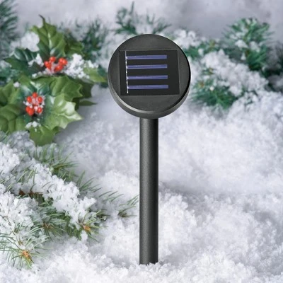 Collections Etc. Collections Etc Decorated Solar Lighted Christmas Garland 5 Collections Etc. Collections Etc Decorated Solar Lighted Christmas Garland - Image 3