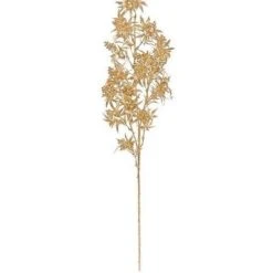 Northlight 26" Gold Tone Aralia Artificial Christmas Leaf Spray