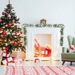 Costway Snow Flocked Christmas Cypress Garland Wedding Party Decor w/280 PE Tips -Outlet Xmas Decor Tree Store GUEST 5dd2e57c c3f4 42c3 980d a37095ae1a5b