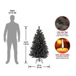 National Tree Company 4.5 ft Artificial Full Christmas Tree, Black, North Valley Spruce, Includes Stand 8 National Tree Company 4.5 ft Artificial Full Christmas Tree, Black, North Valley Spruce, Includes Stand -Outlet Xmas Decor Tree Store GUEST 5e711c13 d78b 4295 bcc8 dcf5445ceac5