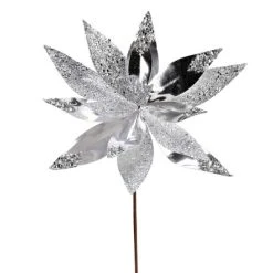 Vickerman 13" Shiny Glitter Poinsettia Spray -Outlet Xmas Decor Tree Store GUEST 5eda7d09 dc0b 445c b614 572d18055a68 1
