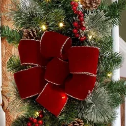 Haute Decor Haute Décor 26" Battery Operated Pre-Lit LED Greenery Artificial Staircase Swag White Lights -Outlet Xmas Decor Tree Store GUEST 61cca641 94a9 4af5 a6f5 19d9c33a4acd