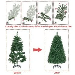 Yaheetech Pre-lit Spruce Artificial Christmas Tree with LED Lights -Outlet Xmas Decor Tree Store GUEST 6256ead5 0bc4 4d4e 846a 0e2fd93f287a