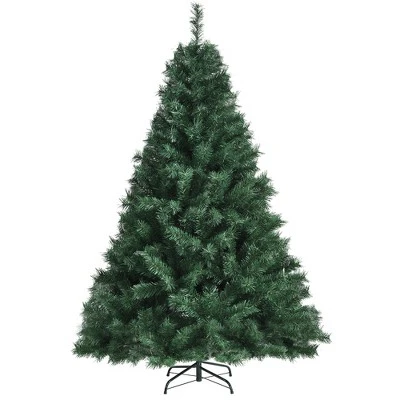 Costway 5Ft/6Ft/7Ft PVC Hinged Artificial Christmas Tree 410/648/968 Tips Holiday Decor with Metal Stand 12 Costway 5Ft/6Ft/7Ft PVC Hinged Artificial Christmas Tree 410/648/968 Tips Holiday Decor with Metal Stand - Image 10