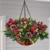 Collections Etc. Collections Etc Lighted Faux Pine Arrangement Hanging Basket 12 X 12 X 17 2 Collections Etc. Collections Etc Lighted Faux Pine Arrangement Hanging Basket 12 X 12 X 17 -Outlet Xmas Decor Tree Store GUEST 62c9c3e2 c76c 44b7 ae4c 814452e3884c