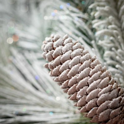 30"H Sullivans Snowy Pinecone Swag, Green 3 30"H Sullivans Snowy Pinecone Swag, Green