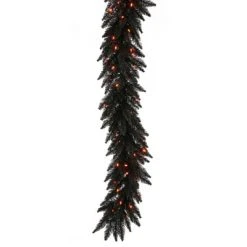 Vickerman Black Artificial Christmas Garland