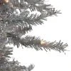 Northlight 9' Pre-Lit Silver Tinsel Noble Slim Artificial Christmas Tree - Clear Lights -Outlet Xmas Decor Tree Store GUEST 634a31fa cb6f 40ae bd19 6843b52c7cfc