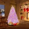 Costway 6 FT Flocked Artificial Christmas Tree Hinged with 350 LED Lights 808 Branch Tips -Outlet Xmas Decor Tree Store GUEST 6419e9d1 4483 442a 84e4 2324ac249f9a