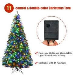 Costway 8Ft Pre-Lit Artificial Christmas Tree Hinged 750 LED Lights -Outlet Xmas Decor Tree Store GUEST 64222883 140a 45c4 aacb 3e3266aa962e