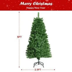 Costway 5ft Pre-lit Fiber Optic PVC Artificial Christmas Tree w/ 449 Branch Tips 13 Costway 5ft Pre-lit Fiber Optic PVC Artificial Christmas Tree w/ 449 Branch Tips -Outlet Xmas Decor Tree Store GUEST 646ce9e3 3ca4 4dbd 8d3b 3829861fc121