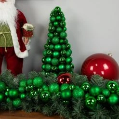 Northlight 6' Green 3-Finish Shatterproof Ball Christmas Garland -Outlet Xmas Decor Tree Store GUEST 6520a5bb 97ff 4125 9477 c6a4dca5b86c