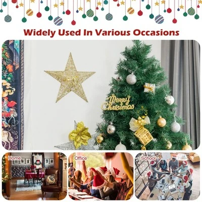Costway 5Ft/6Ft/7Ft PVC Hinged Artificial Christmas Tree 410/648/968 Tips Holiday Decor with Metal Stand 6 Costway 5Ft/6Ft/7Ft PVC Hinged Artificial Christmas Tree 410/648/968 Tips Holiday Decor with Metal Stand - Image 4