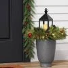 16" Pre-lit LED Decorated Mixed Greenery Christmas Artificial Pot Filler with Lantern and Candle Warm White Lights - Wondershop™ -Outlet Xmas Decor Tree Store GUEST 65ab5999 c8f6 4a5b 8c03 f221b9d6592f