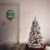 National Tree Company 4.5' Pre-Lit Snowy Bristle Pine Artificial Christmas Tree with Red & Silver Ornaments & 150 Clear Lights -Outlet Xmas Decor Tree Store GUEST 6621ffd6 8bc0 4f4e a671 be01a042a73f