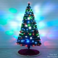 Best Choice Products 7ft Pre-Lit Fiber Optic Artificial Pine Christmas Tree w/ 280 Multicolored LED Lights, 8 Sequences 12 Best Choice Products 7ft Pre-Lit Fiber Optic Artificial Pine Christmas Tree w/ 280 Multicolored LED Lights, 8 Sequences -Outlet Xmas Decor Tree Store GUEST 6772064e c29c 4dc2 aa61 22befad13436