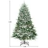 Costway 6.5Ft Pre-lit Snow Flocked Hinged Artificial Christmas Spruce Tree w/ 450 Lights -Outlet Xmas Decor Tree Store GUEST 67734489 d03a 4d45 a63c 27b1ac590fc9
