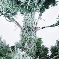 Yaheetech Flocked Pencil Artificial Christmas Tree Snow Frosted Christmas Tree, Green -Outlet Xmas Decor Tree Store GUEST 679b68bf f5ef 4bee 815e ac009d43de3b