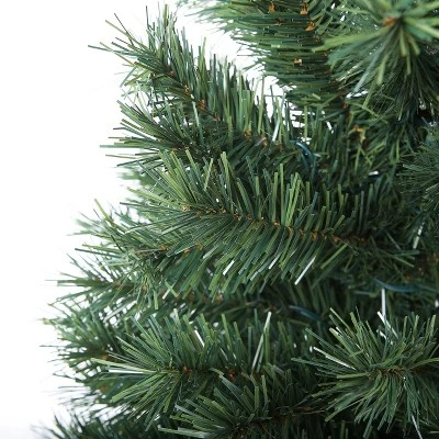 LuxenHome Set of 2 4Ft Pre-Lit LED Artificial Pine Christmas Tree with Urn Pot 13 LuxenHome Set of 2 4Ft Pre-Lit LED Artificial Pine Christmas Tree with Urn Pot - Image 11