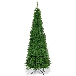 Tangkula 7.5ft Pencil Christmas Tree Pre-Lit Hinged Artificial Decoration w/ 350 Colorful Lights 16 Tangkula 7.5ft Pencil Christmas Tree Pre-Lit Hinged Artificial Decoration w/ 350 Colorful Lights -Outlet Xmas Decor Tree Store GUEST 67dde6bb 6596 443b 86b8 8584bb13892b