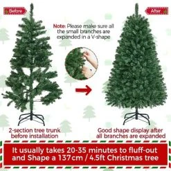 Yaheetech Pre-lit Spruce Artificial Christmas Tree with LED Lights -Outlet Xmas Decor Tree Store GUEST 683c3227 add2 4114 b23c 4ee744cd4d76