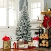 Best Choice Products Snow Flocked Artificial Pencil Christmas Tree Holiday Decoration w/ Metal Stand 2 Best Choice Products Snow Flocked Artificial Pencil Christmas Tree Holiday Decoration w/ Metal Stand -Outlet Xmas Decor Tree Store GUEST 68729d98 4b8a 4ac4 b638 a9e6e74ca277