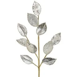 Northlight 28" Platinum Silver and Icy Glitter Leaves Christmas Spray 6 Northlight 28" Platinum Silver and Icy Glitter Leaves Christmas Spray -Outlet Xmas Decor Tree Store GUEST 68d64ef7 f383 48fc a66b c0d7ba437c48