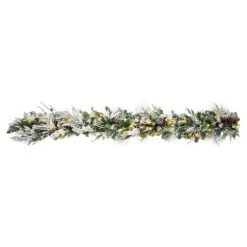 Haute Decor 6ft Pre-Lit LED Snowfall Creek Flocked Artificial Garland - Haute Décor 5 Haute Decor 6ft Pre-Lit LED Snowfall Creek Flocked Artificial Garland - Haute Décor -Outlet Xmas Decor Tree Store GUEST 690e645c 0c2d 496f 807d 38b57d22ab6f