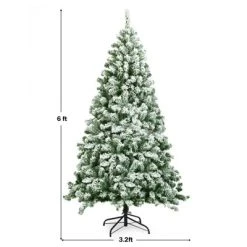 Tangkula Artificial Hinged Christmas Pines Tree Snow Flocked Decoration Tree 16 Tangkula Artificial Hinged Christmas Pines Tree Snow Flocked Decoration Tree -Outlet Xmas Decor Tree Store GUEST 6a1a5513 58b7 4272 95dc 1188516dcf2d
