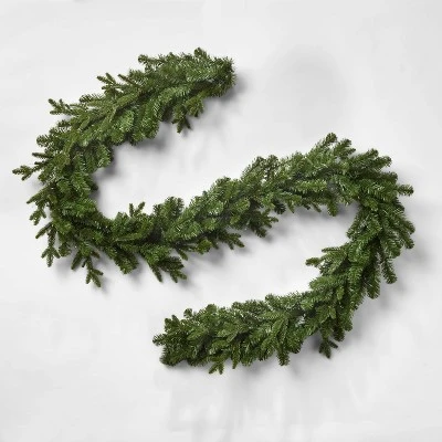 9' Pre-Lit Balsam Fir Artificial Christmas Garland Green with Clear Lights - Wondershop™ 3 9' Pre-Lit Balsam Fir Artificial Christmas Garland Green with Clear Lights - Wondershop™