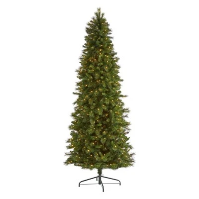Nearly Natural 9’ Slim West Virginia Mountain Pine Prelit Artificial Christmas Tree 3 Nearly Natural 9’ Slim West Virginia Mountain Pine Prelit Artificial Christmas Tree