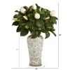 Nearly Natural 29-in Magnolia Artificial Plant in Designer Planter 1 Nearly Natural 29-in Magnolia Artificial Plant in Designer Planter -Outlet Xmas Decor Tree Store GUEST 6cacaede 492e 4214 848b 9356007ad6cf