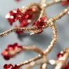 Sullivans Artificial Red Sequin Berry Stem Red 29"H