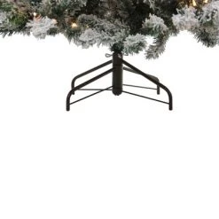 Northlight 7.5' Prelit Artificial Christmas Tree Flocked Natural Emerald - Warm Clear Lights -Outlet Xmas Decor Tree Store GUEST 70e8cc59 1ec7 4289 a981 ab5a211dd51b