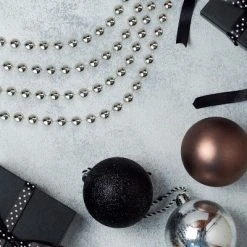 Northlight 33' Shiny Silver Round Beaded Christmas Garland - Unlit -Outlet Xmas Decor Tree Store GUEST 7188498d a840 44e2 8a55 0b4e197d37cf