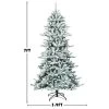 Costway 7Ft Premium Hinged Snow Flocked Slim Artificial Christmas Fir Tree w/ Pine Cones 2 Costway 7Ft Premium Hinged Snow Flocked Slim Artificial Christmas Fir Tree w/ Pine Cones -Outlet Xmas Decor Tree Store GUEST 718da233 1ca7 413e ae69 8972292504f6