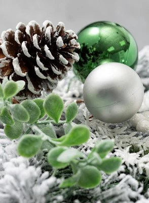 Sullivans Pine & Ball Artificial Stem 19"H Green 3 Sullivans Pine & Ball Artificial Stem 19"H Green