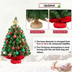 Yaheetech Tabletop Christmas Tree Mini Artificial Christmas Tree with Cement Base, Green 17 Yaheetech Tabletop Christmas Tree Mini Artificial Christmas Tree with Cement Base, Green -Outlet Xmas Decor Tree Store GUEST 72e552ae 5e0b 4ba9 8cbf f6aed1c4b267